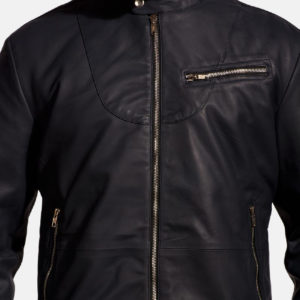 Moonblue Leather Biker Jacket