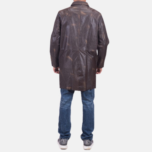Classmith Brown Leather Coat