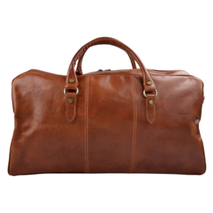Genuine leather shoulder Italian Travel Bag