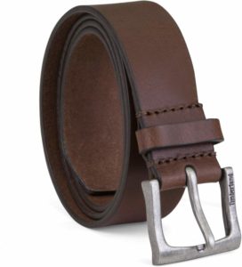Timberland Mens Wide Brown Leather Belt