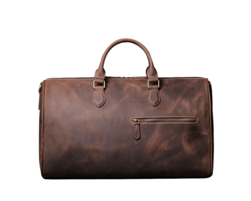 20" Cowhide Leather Overnight Duffle Bag 1