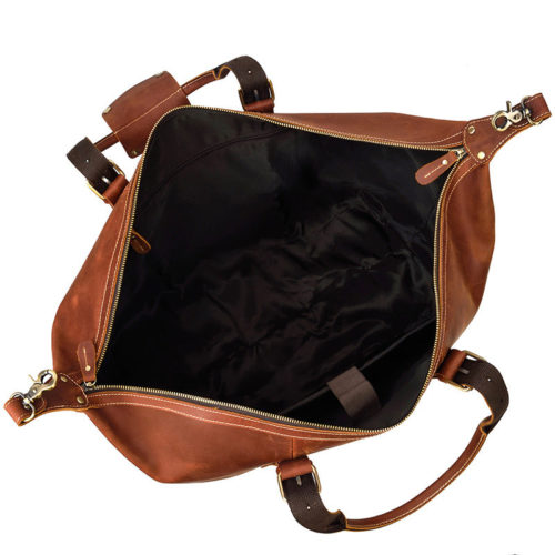 Woosir Cowhide Leather Duffle Bag