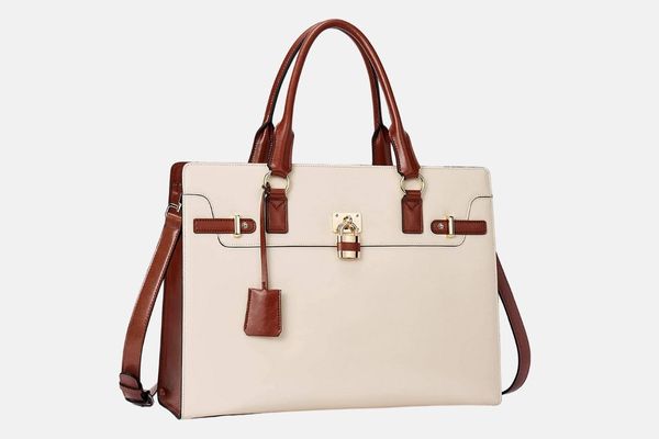 BOSTANTEN Briefcase for Women 15.6 inch Leather Laptop Bag