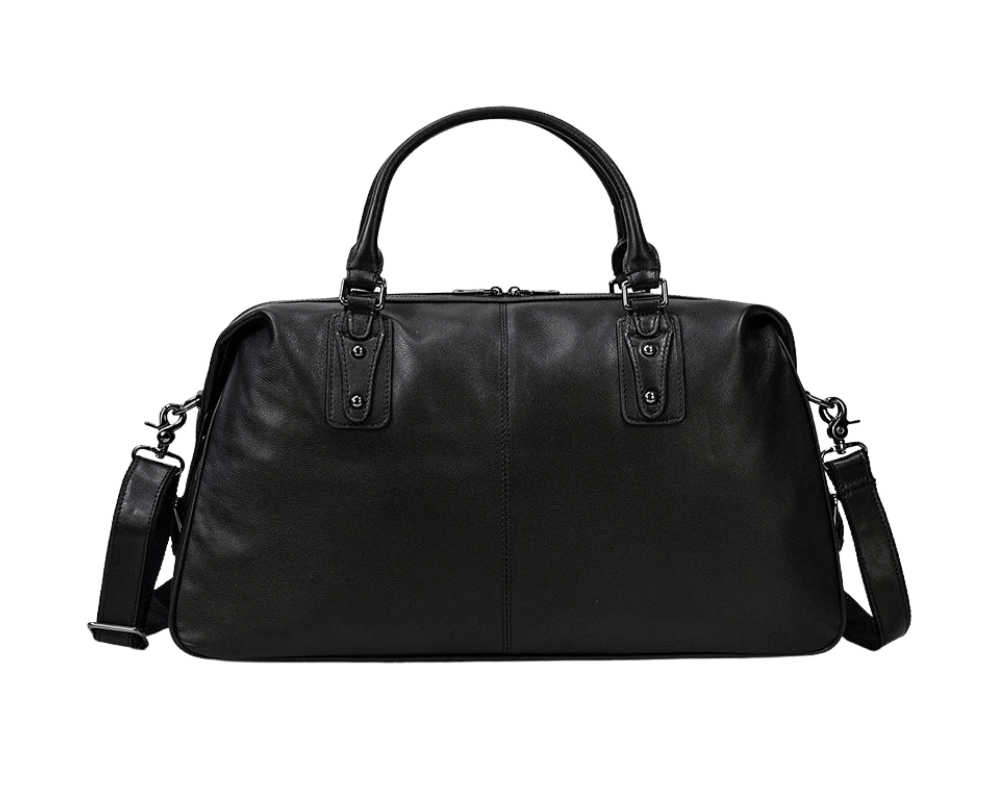 Black Leather Travel Bag For Men - Horizon Leathers