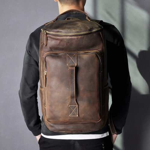 Leather Backpack 17 Inch Laptop