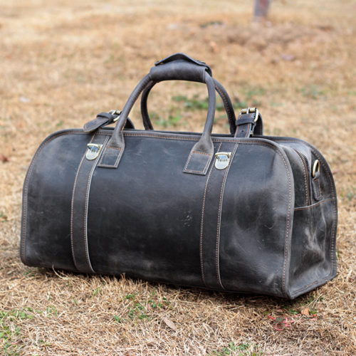 Woosir Leather Travel Bag For Men With Lock