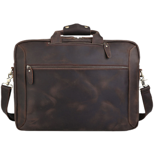17 Inch Briefcase Leather Backpack 1