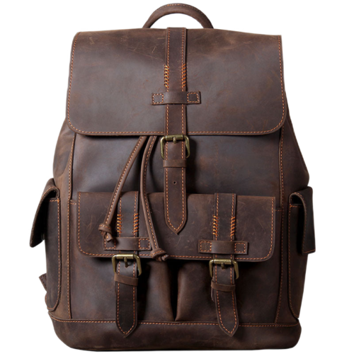 Mens Leather Backpacks Travel 1