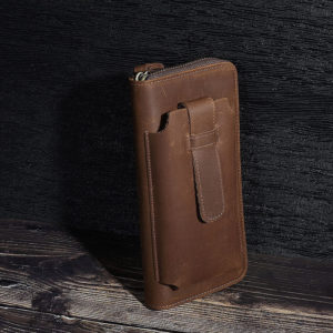 Men's Long Wallet with Front Phone Pocket