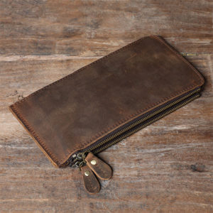Leather Money Clip Wallet and Credit Card Holder