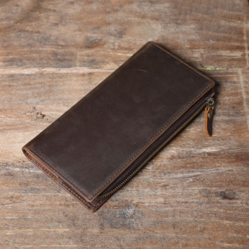 Men's Leather Wallet With Money Clip