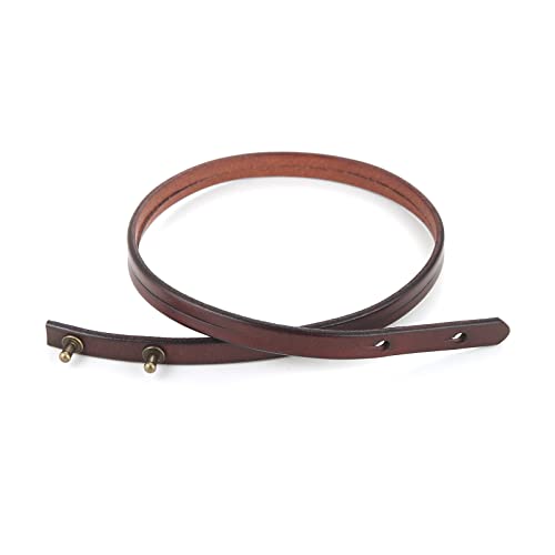 HZMAN 8.0 Inch Mens Handmade Leather Cuff Bracelet 3