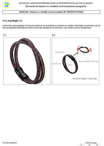 Murtoo Men's Leather Braided Bracelet 2