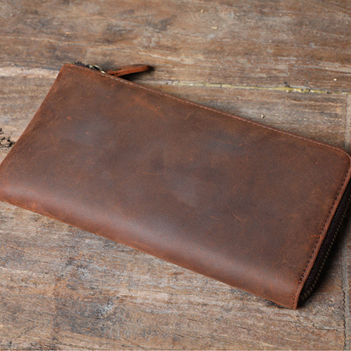Leather Wallet Credit Card Holder Money Clip