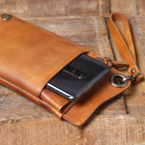 Men's Leather Wallet With Chain