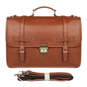 Men's Briefcase Bag Leather British Style 24