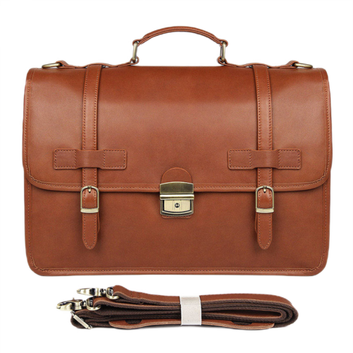 Men's Briefcase Bag Leather British Style 1