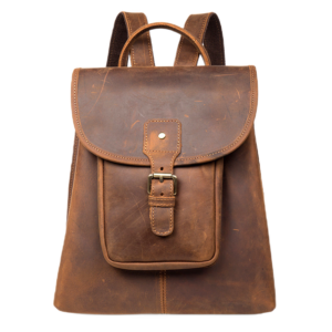 Brown Leather Backpack For Women 3