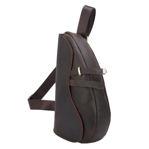 Men's Genuine Leather Casual Crossbody Sling Bag
