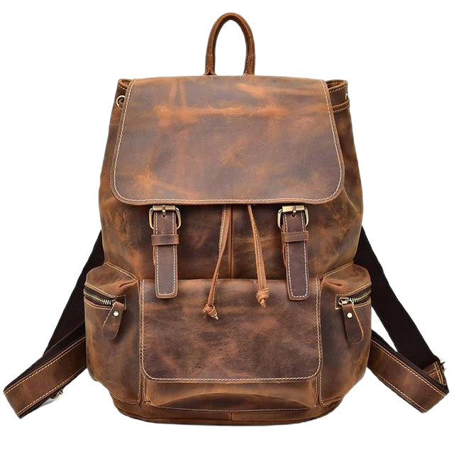 The Yellowstone 15.6' Vintage Leather Backpack For Men 1