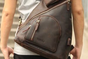 leather sling bags for students