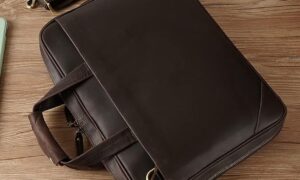 best mens leather slim briefcase